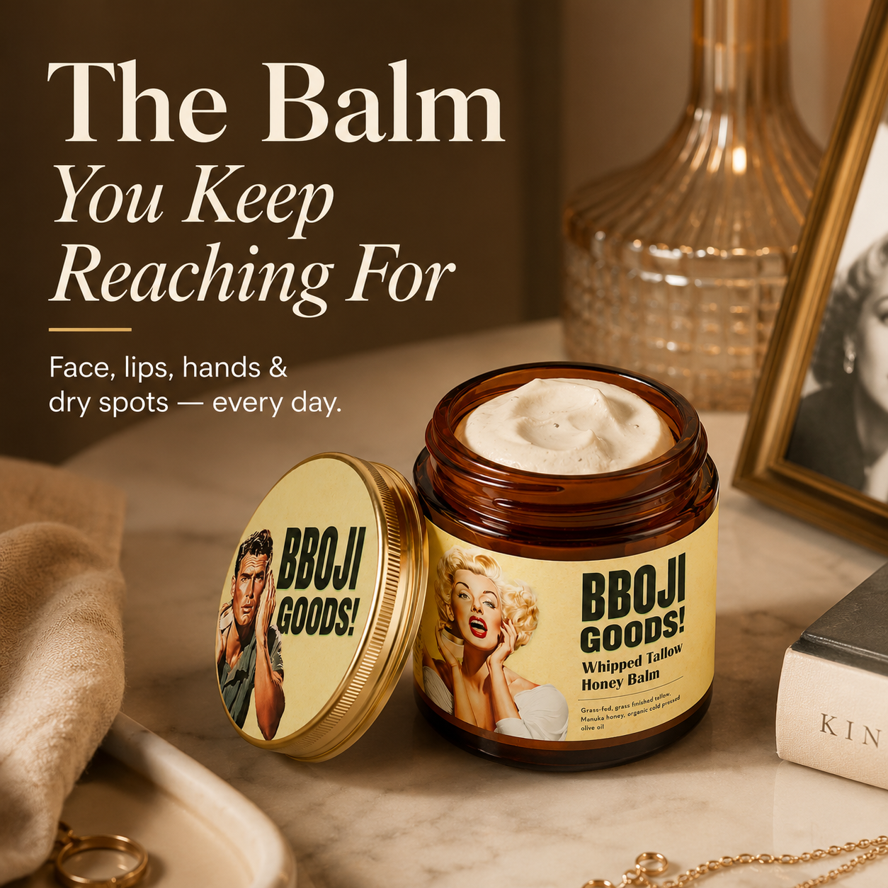Whipped Tallow & Manuka Honey Balm