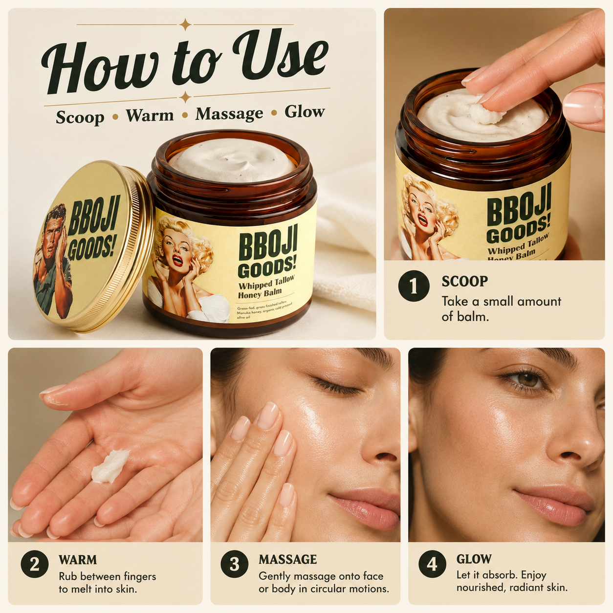 Whipped Tallow & Manuka Honey Balm