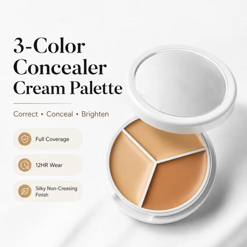3-Color Concealer Cream Palette