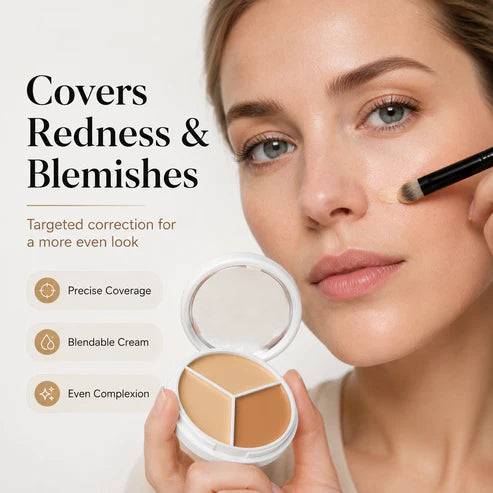 3-Color Concealer Cream Palette