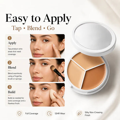 3-Color Concealer Cream Palette